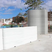 Uno de los módulos impresos mediante tecnología 3D para la nueva cafetería de El Fornás Uno de los módulos impresos mediante tecnología 3D para la nueva cafetería de El Fornás