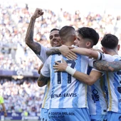 El Málaga celebra un gol El Málaga celebra un gol