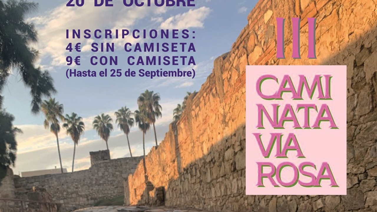 La III Caminata Vía Rosa espera llegar a los 1.500 participantes en un ...