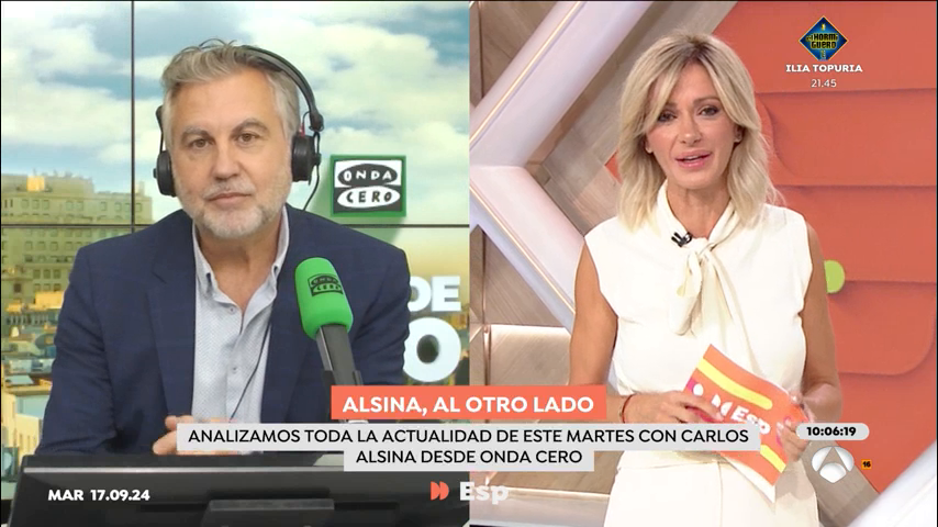 Alsina, sobre el Plan de Regeneración Democrática: "Para Sánchez la desinformación y los bulos significan derecha" Alsina, sobre el Plan de Regeneración Democrática: "Para Sánchez la desinformación y los bulos significan derecha"