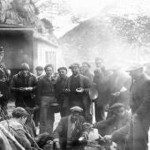 Imagen de hombres en la guerra civil española