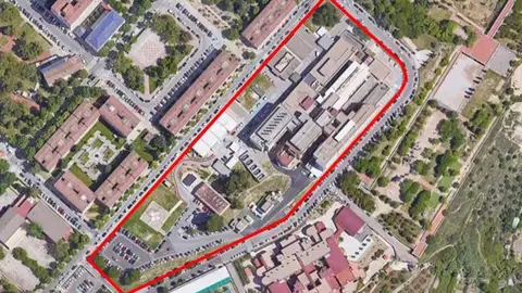 Parcela donde se encuentra el hospital de Alcoy Parcela donde se encuentra el hospital de Alcoy