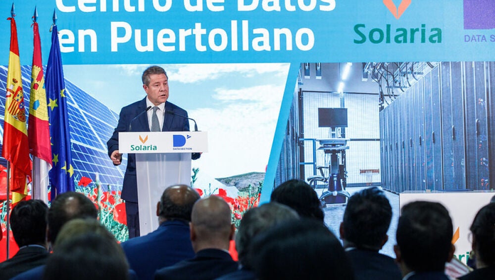 García-Page durante su intervención en el acto de Puertollano