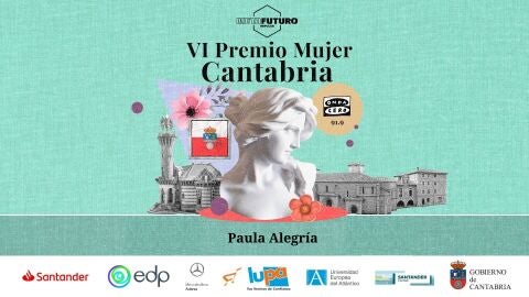 Paula Alegr&iacute;a, candidata al VI Premio Mujer Cantabria
