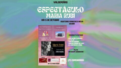 Concierto de Mar&iacute;a Rub&iacute; a beneficio de Hugo-AME