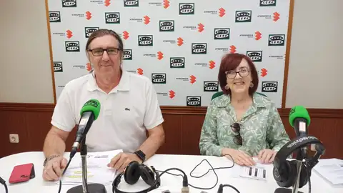 Pedro Lozano y Pilar Cascante Concejal y jefa de sección de cultura