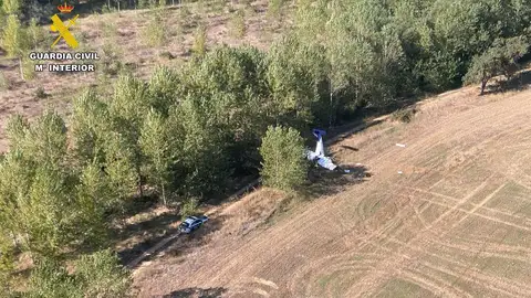 Una joven alemana de 20 años fallece tras estrellarse una avioneta en Abia de las Torres .
