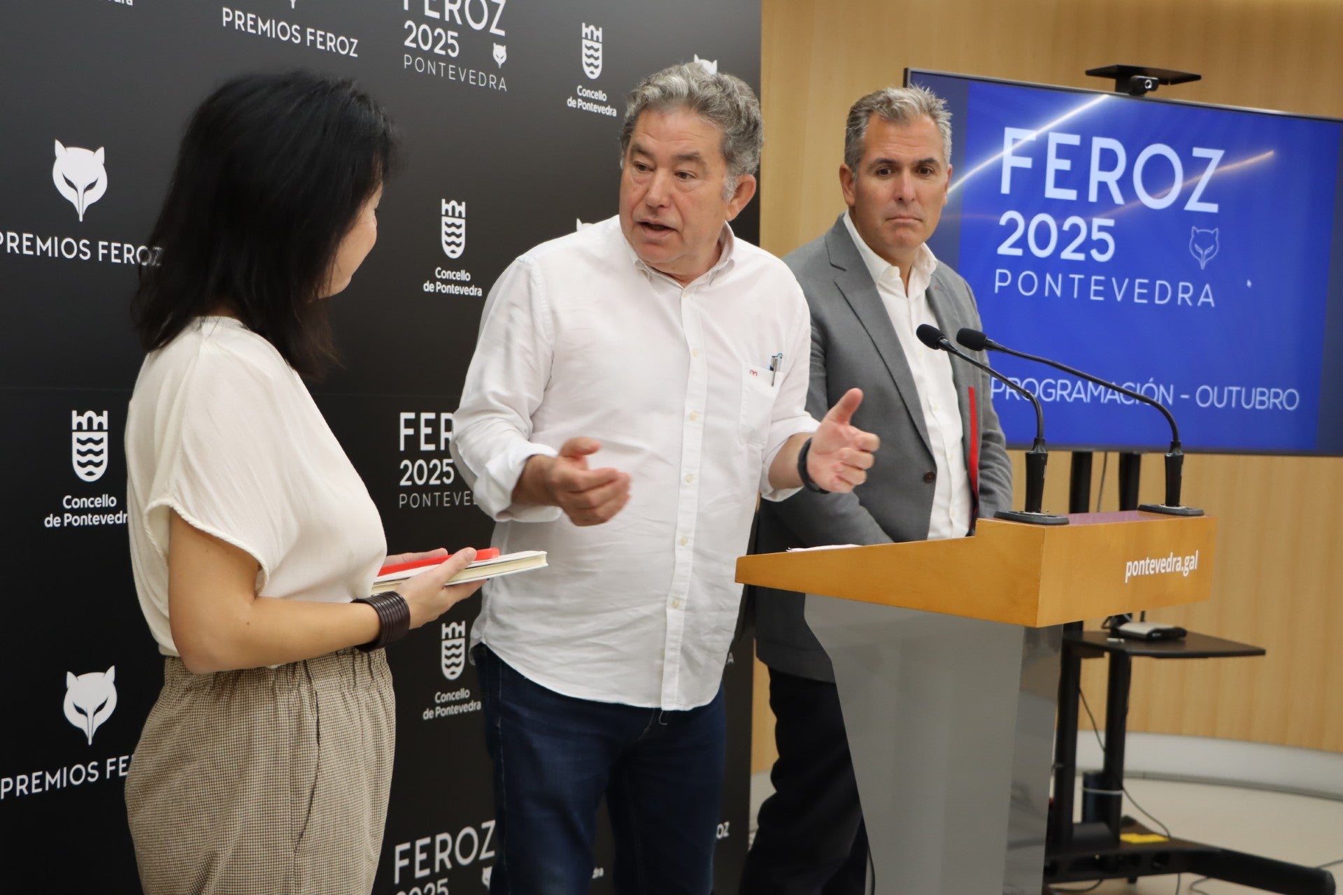 Eduardo Casanova, Lois Patiño, Paula Ortiz e Víctor Iriarte estrean as previas dos Feroz 2025 en Pontevedra Eduardo Casanova, Lois Patiño, Paula Ortiz e Víctor Iriarte estrean as previas dos Feroz 2025 en Pontevedra