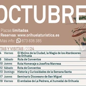Rutas turísticas de Semana Santa, Miguel Hernández y naturaleza en Orihuela este octubre Rutas turísticas de Semana Santa, Miguel Hernández y naturaleza en Orihuela este octubre