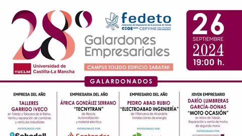Galardones Empresariales FEDETO: Todos los nombres Galardones Empresariales FEDETO: Todos los nombres