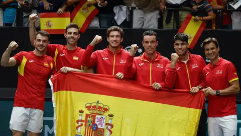 Equipo español de Copa Davis, septiembre de 2024 en Valencia Equipo español de Copa Davis, septiembre de 2024 en Valencia