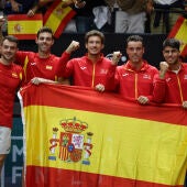 Equipo español de Copa Davis, septiembre de 2024 en Valencia