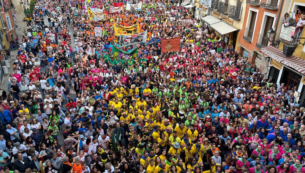 Plaza Mayor, este miércoles durante el acto del pregón