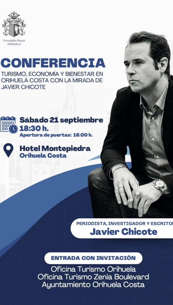 Conferencia de Javier Chicote en Orihuela Costa Conferencia de Javier Chicote en Orihuela Costa