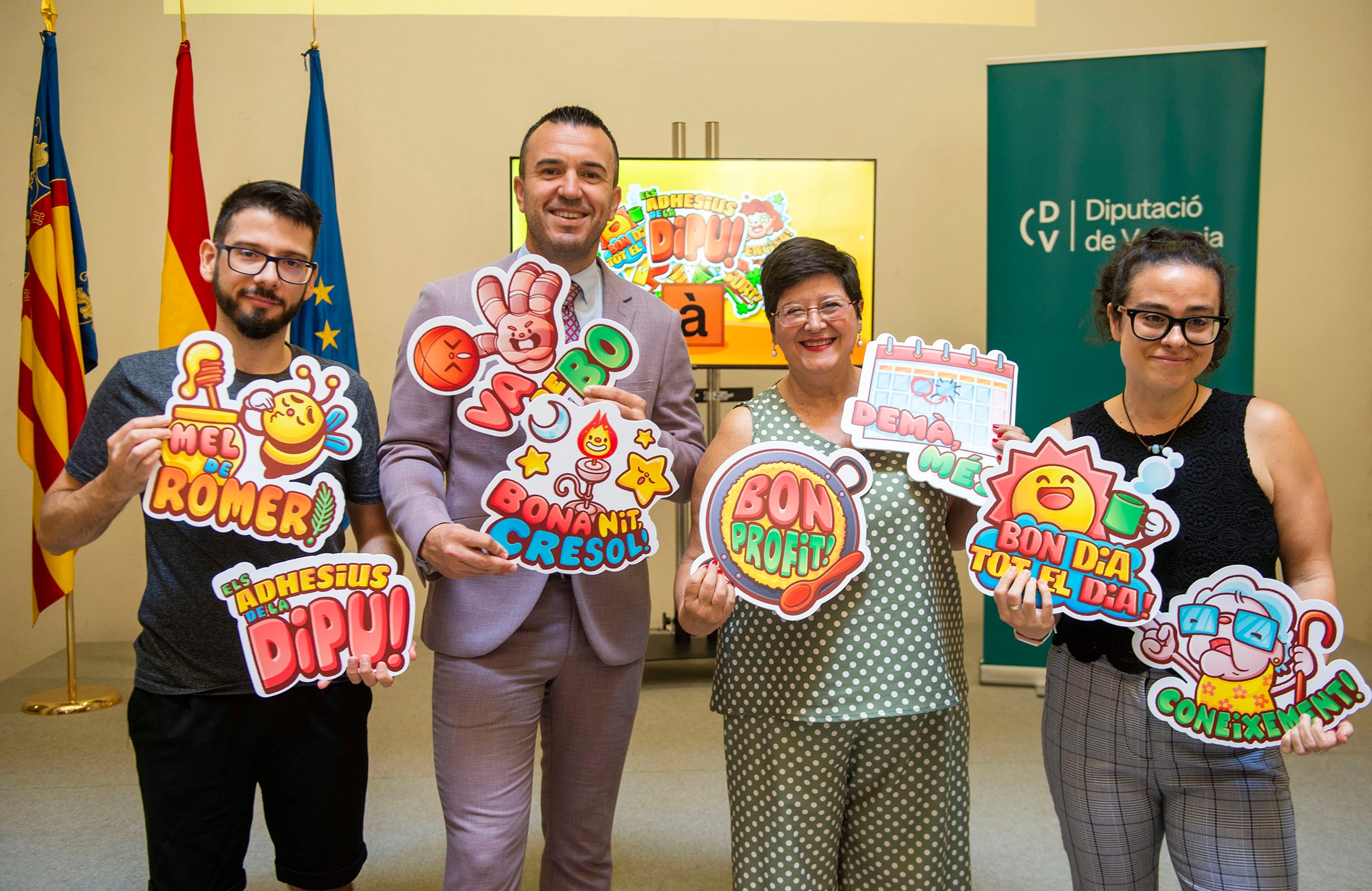La Diputación de Valencia lanza una colección de stickers para promocionar expresiones valencianas La Diputación de Valencia lanza una colección de stickers para promocionar expresiones valencianas