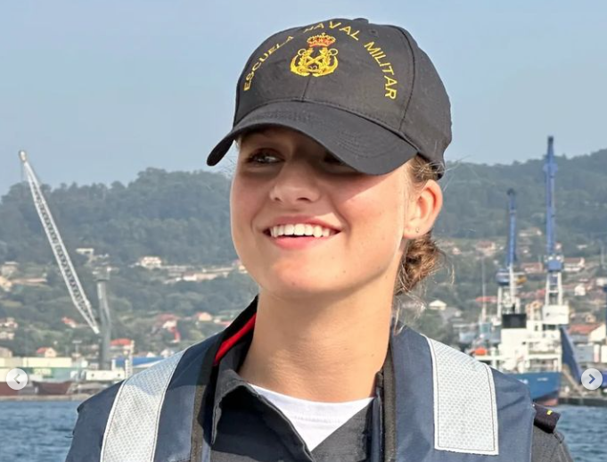 Leonor en su primera salida al mar en la Armada Leonor en su primera salida al mar en la Armada