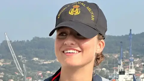Leonor en su primera salida al mar en la Armada Leonor en su primera salida al mar en la Armada