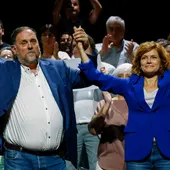 La actual presidenta del grupo municipal de ERC en Barcelona, Elisenda Alamany, a quien el candidato a la presidencia de ERC Oriol Junqueras ha elegido como la que sería secretaría general durante la presentación de "Militancia Decidim". La actual presidenta del grupo municipal de ERC en Barcelona, Elisenda Alamany, a quien el candidato a la presidencia de ERC Oriol Junqueras ha elegido como la que sería secretaría general durante la presentación de "Militancia Decidim".