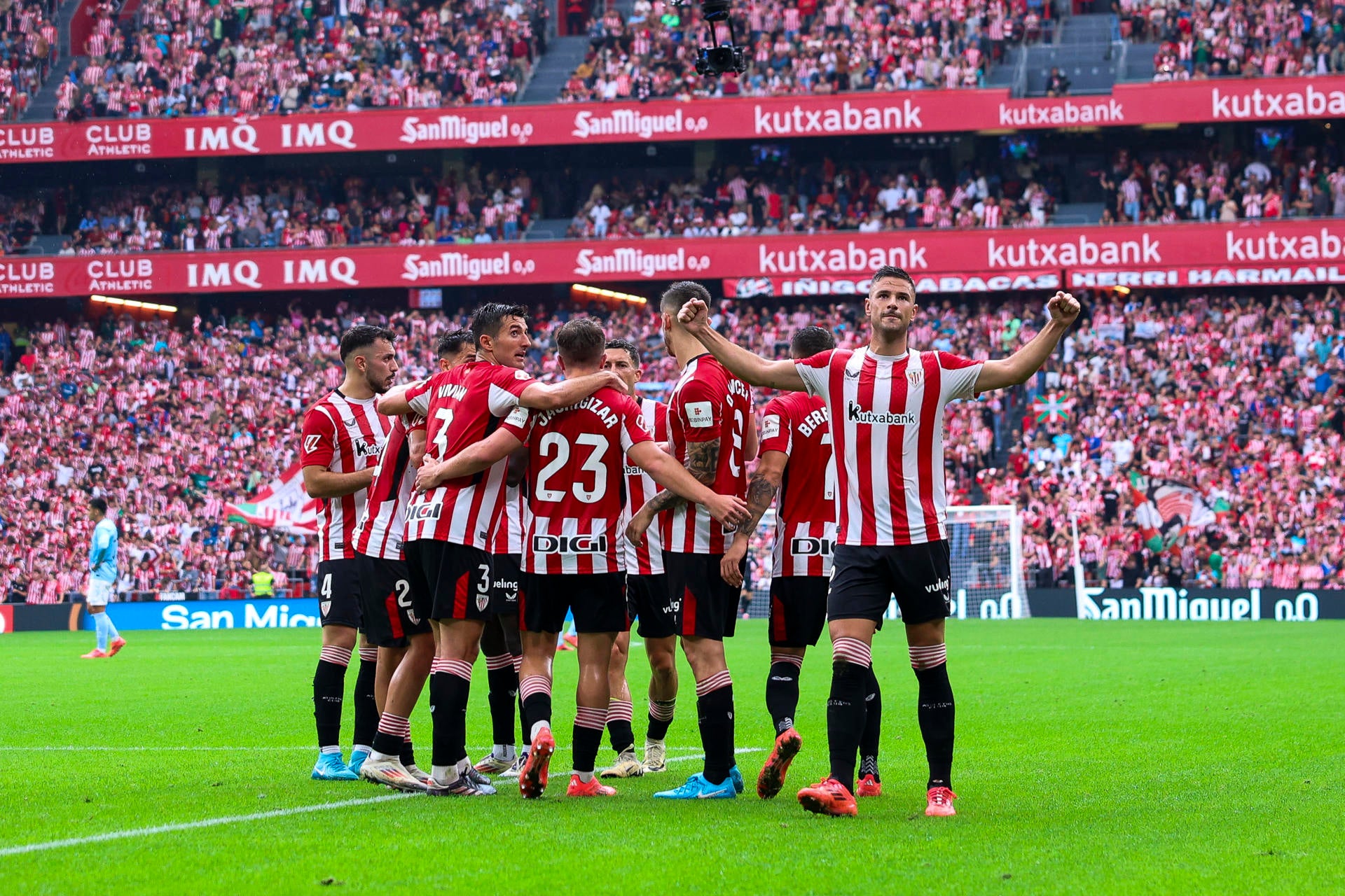 El Athletic encadena frente al Celta la tercera victoria antes de su debut europeo El Athletic encadena frente al Celta la tercera victoria antes de su debut europeo