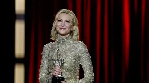 La actriz australiana Cate Blanchett tras recibir el Premio Donosti durante el Festival Internacional de Cine de San Sebastián La actriz australiana Cate Blanchett tras recibir el Premio Donosti durante el Festival Internacional de Cine de San Sebastián