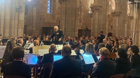 Los asistentes disfrutaron de un gran concierto en la Bas&iacute;lica de Covadonga