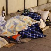 Imagen de una persona sin hogar