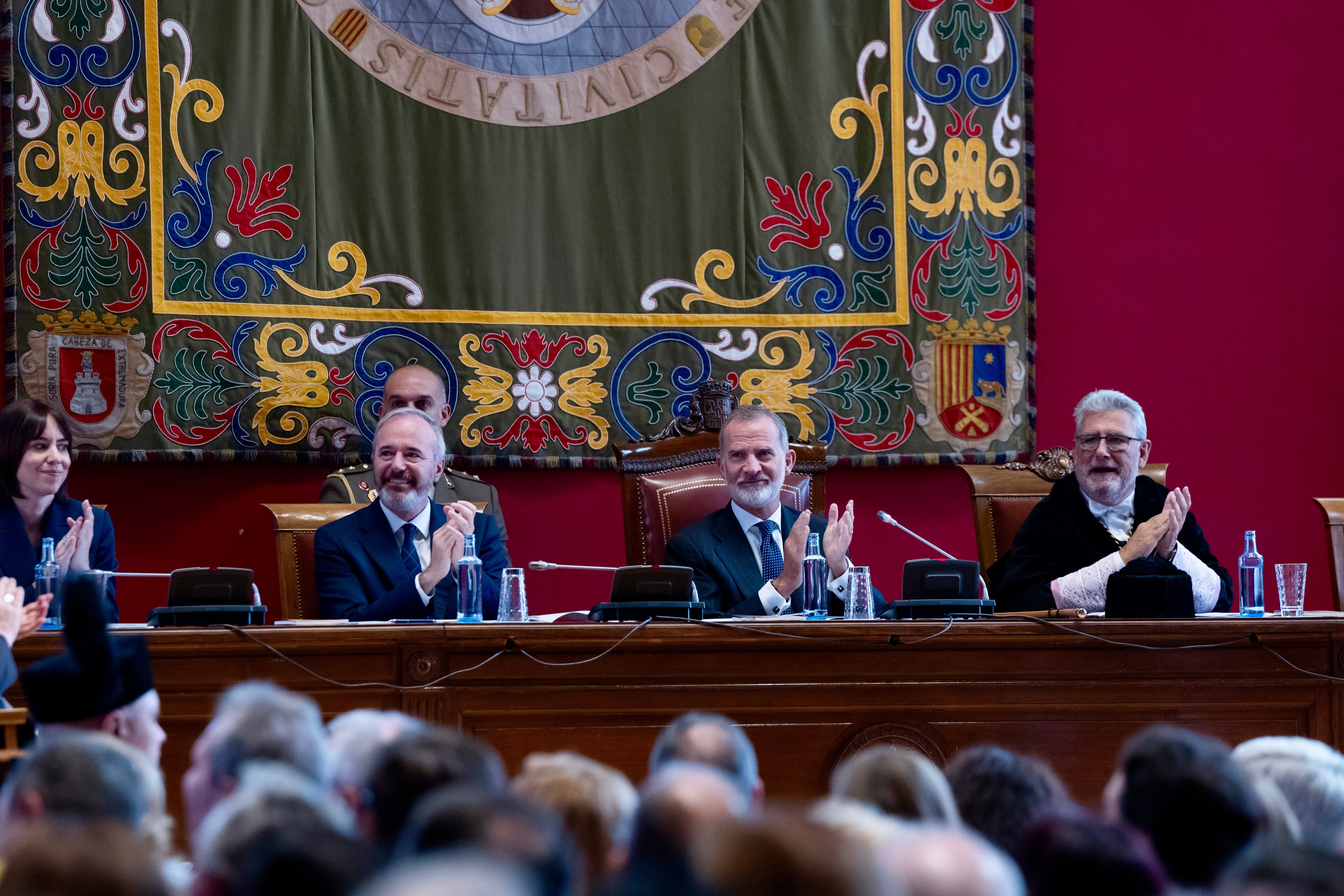 Felipe VI abre el curso en la Universidad de Zaragoza, que cumple 550 años Felipe VI abre el curso en la Universidad de Zaragoza, que cumple 550 años