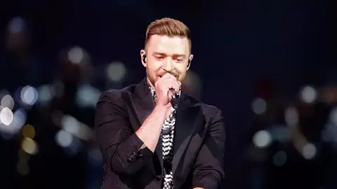Justin Timberlake, en uno de sus conciertos Justin Timberlake, en uno de sus conciertos