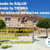 Cartel de la concentración en Torrenueva
