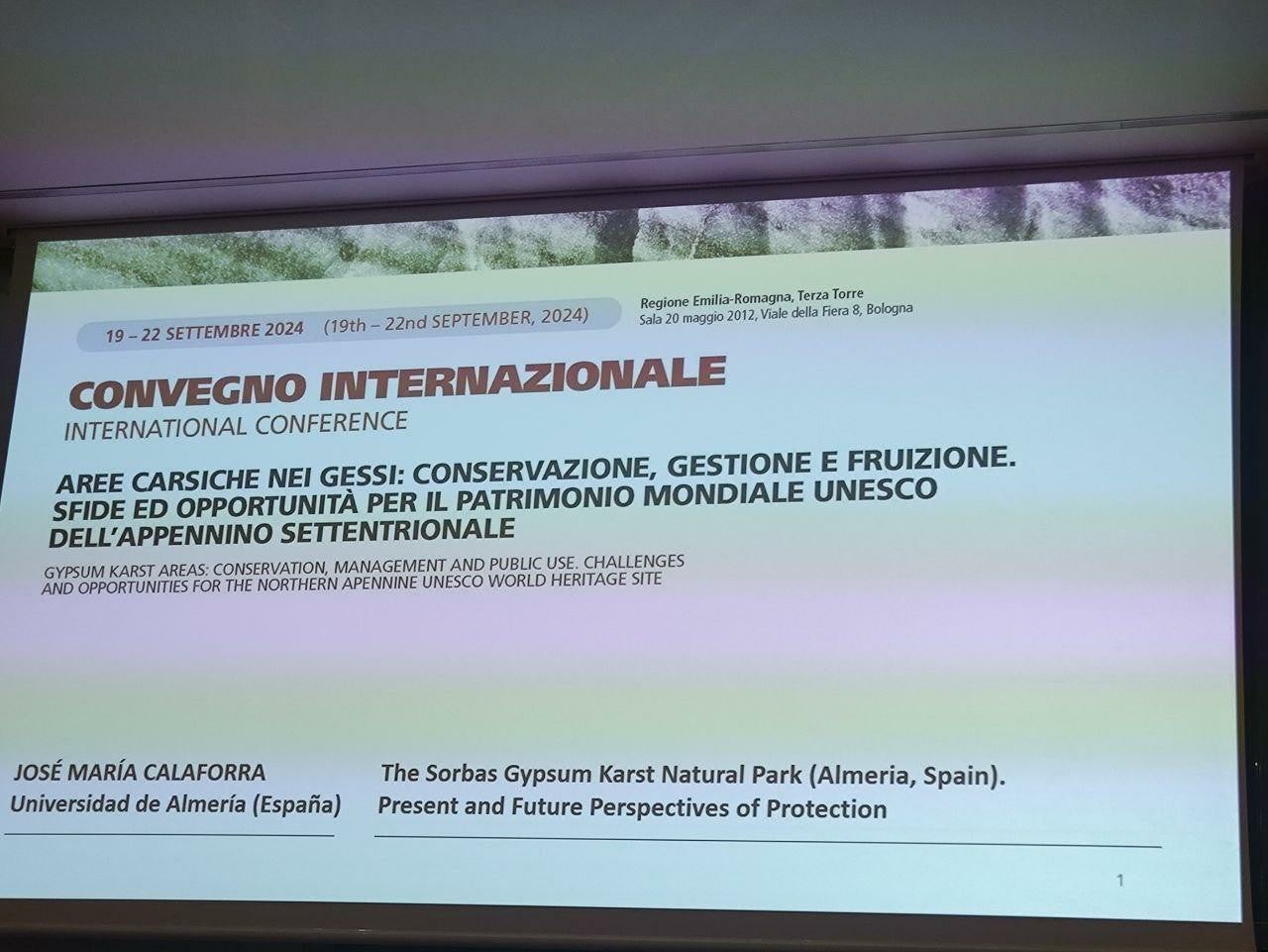 Las minas almerienses de lapis specularis, karst de Sorbas y geoda de Pulpí, en un congreso celebrado en Italia Las minas almerienses de lapis specularis, karst de Sorbas y geoda de Pulpí, en un congreso celebrado en Italia