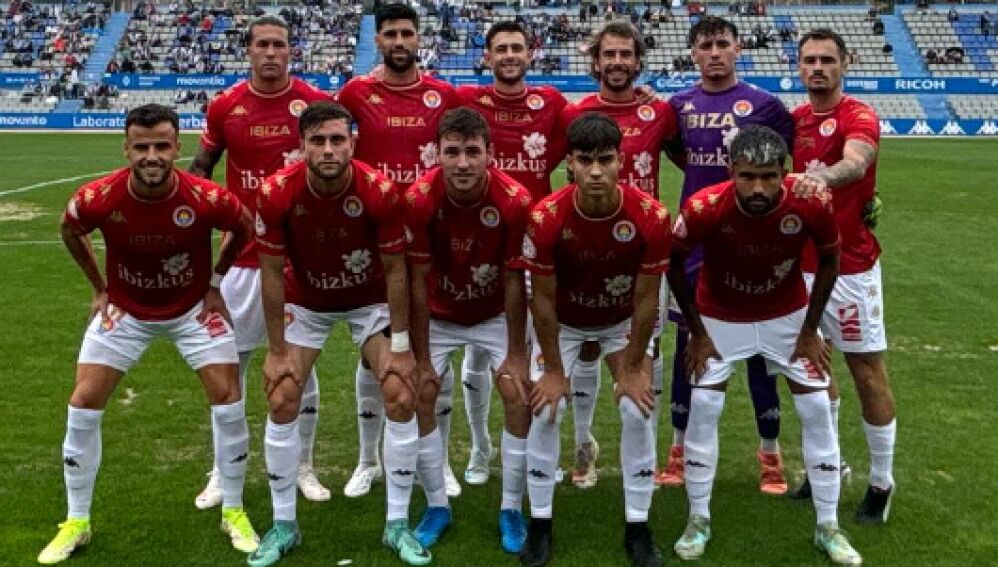 Once inicial de la SD Ibiza frente al Sabadell en la cuarta jornada de liga