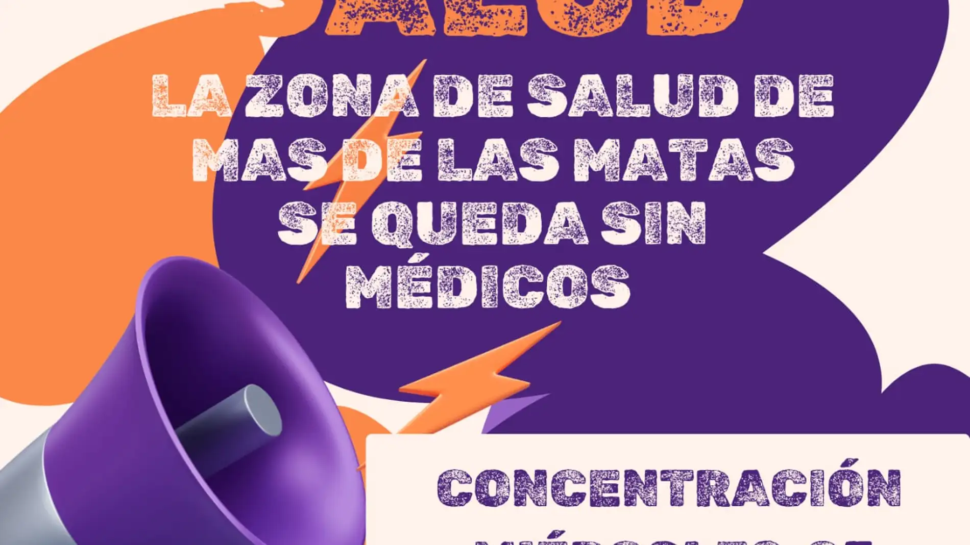 Cartel de la movilización convocada en Mas de las Matas Cartel de la movilización convocada en Mas de las Matas