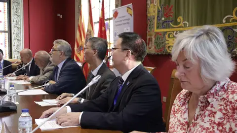El embajador chino, durante la jornada de la Universidad de Zaragoza El embajador chino, durante la jornada de la Universidad de Zaragoza