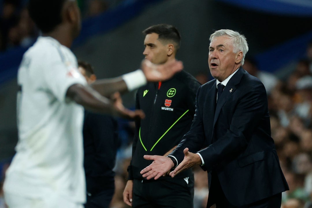 Ancelotti: "Tenemos que evitar la protesta" Ancelotti: "Tenemos que evitar la protesta"