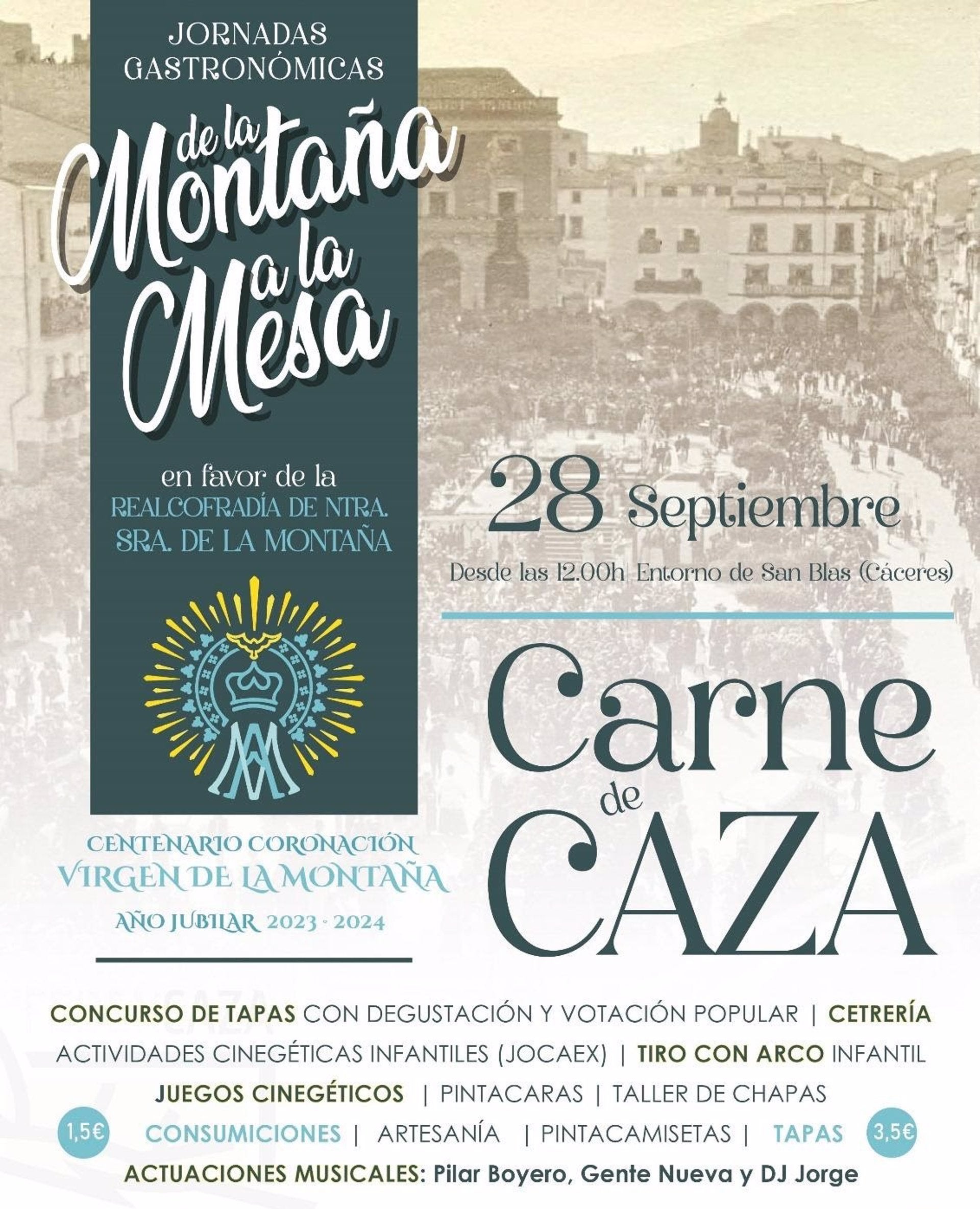 Fedexcaza organiza las Jornadas Gastronómicas "De la Montaña a la Mesa" el 28 de septiembre en Cáceres Fedexcaza organiza las Jornadas Gastronómicas "De la Montaña a la Mesa" el 28 de septiembre en Cáceres