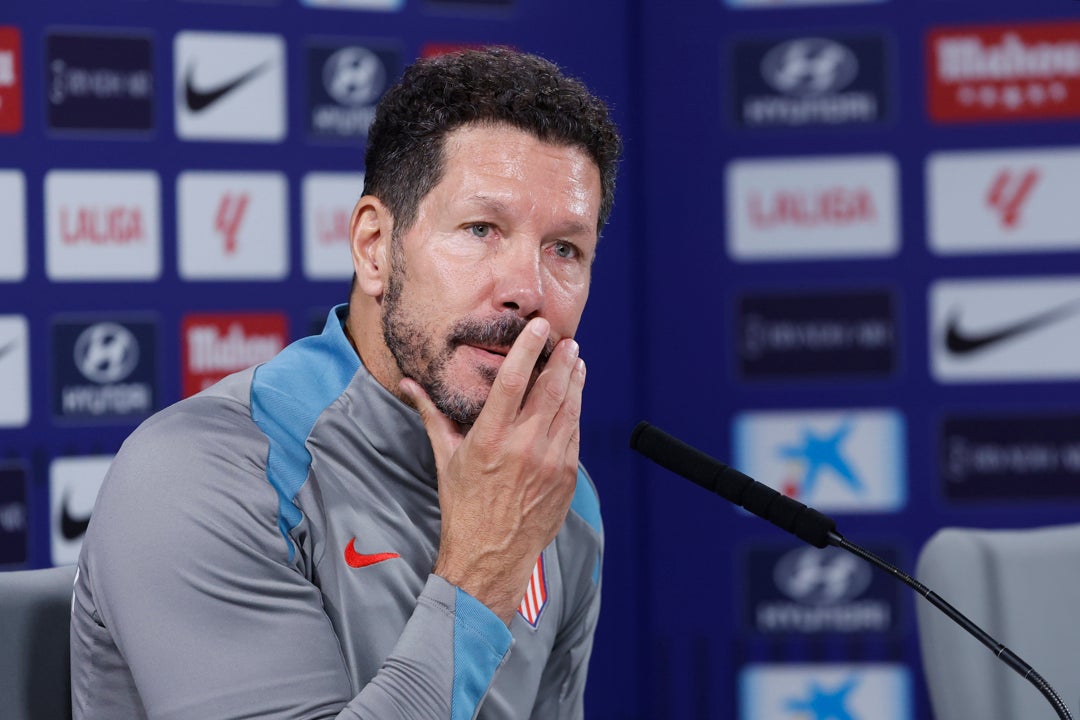 Simeone: "Apuntamos siempre a estar lo más alto posible" Simeone: "Apuntamos siempre a estar lo más alto posible"