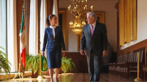 Claudia Sheinbaum y Andrés Manuel López Obrador en una foto de archivo Claudia Sheinbaum y Andrés Manuel López Obrador en una foto de archivo