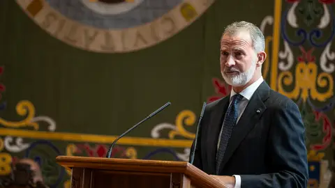 El Rey Felipe VI en la inauguración del curso universitario 2024-2025 de la Universidad de Zaragoza El Rey Felipe VI en la inauguración del curso universitario 2024-2025 de la Universidad de Zaragoza