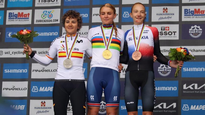 La navarra Paula Ostiz se proclama subcampeona del Mundo junior en la prueba en línea La navarra Paula Ostiz se proclama subcampeona del Mundo junior en la prueba en línea