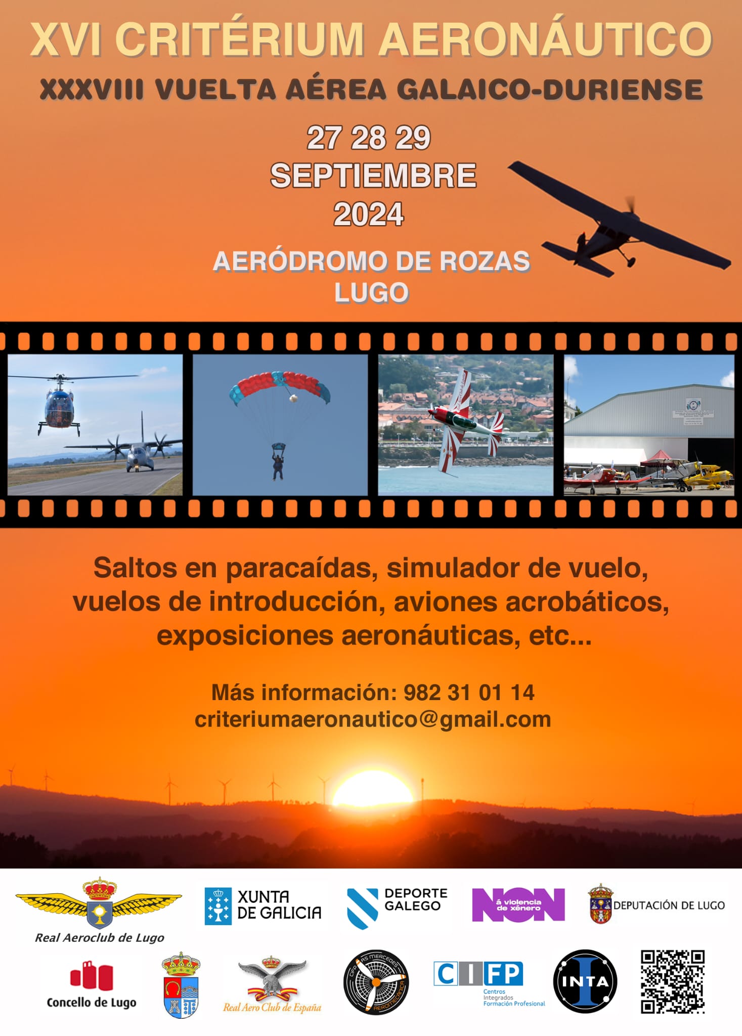 El Real Aeroclub de Lugo será sede de una nueva edición del Criterium Aeroátutico del 27 al 29 de septiembre El Real Aeroclub de Lugo será sede de una nueva edición del Criterium Aeroátutico del 27 al 29 de septiembre