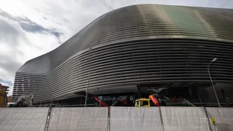 Imagen de archivo de obras en los alrededores del Santiago Bernabéu. Imagen de archivo de obras en los alrededores del Santiago Bernabéu.