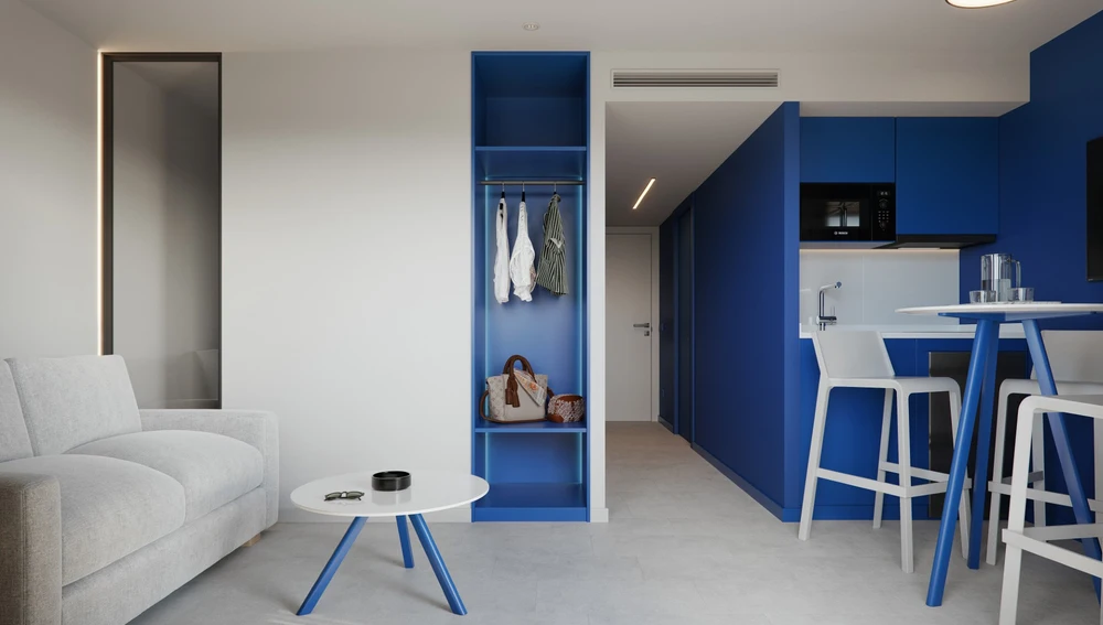 Vista interior de los apartamentos Vibra Jabeque Blue Vista interior de los apartamentos Vibra Jabeque Blue