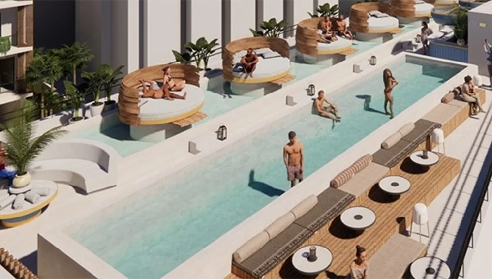 Recreación del nuevo Hotel Vibra Yamm de Sant Antoni de Portmany Recreación del nuevo Hotel Vibra Yamm de Sant Antoni de Portmany