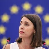 Irene Montero en un pleno del parlamento europeo (Archivo)/ Philipp von Ditfurth / dpa