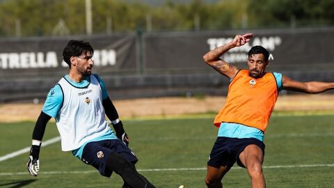 Alberto Jim&eacute;nez en un entrenamiento