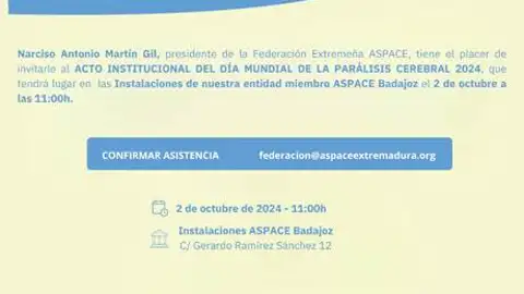 ASPACE Extremadura demanda más recursos especializados para atender el envejecimiento de las personas con parálisis cerebral ASPACE Extremadura demanda más recursos especializados para atender el envejecimiento de las personas con parálisis cerebral