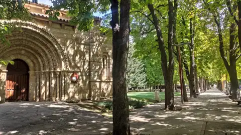 El Ayuntamiento de Palencia decide cerrar los parques ante las fuertes rachas de viento .