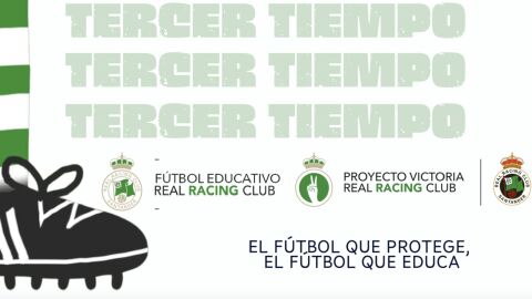 El Racing pone en marcha el 'Tercer Tiempo', una iniciativa para fomentar la convivencia positiva en el f&uacute;tbol