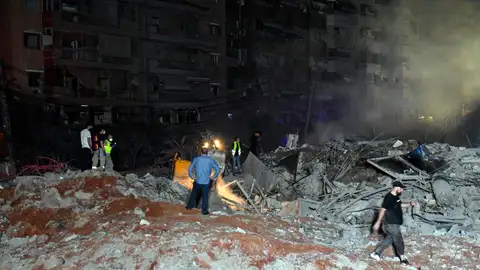 Israel vuelve a bombardear Beirut horas después de atacar la sede central de Hezbolá Israel vuelve a bombardear Beirut horas después de atacar la sede central de Hezbolá