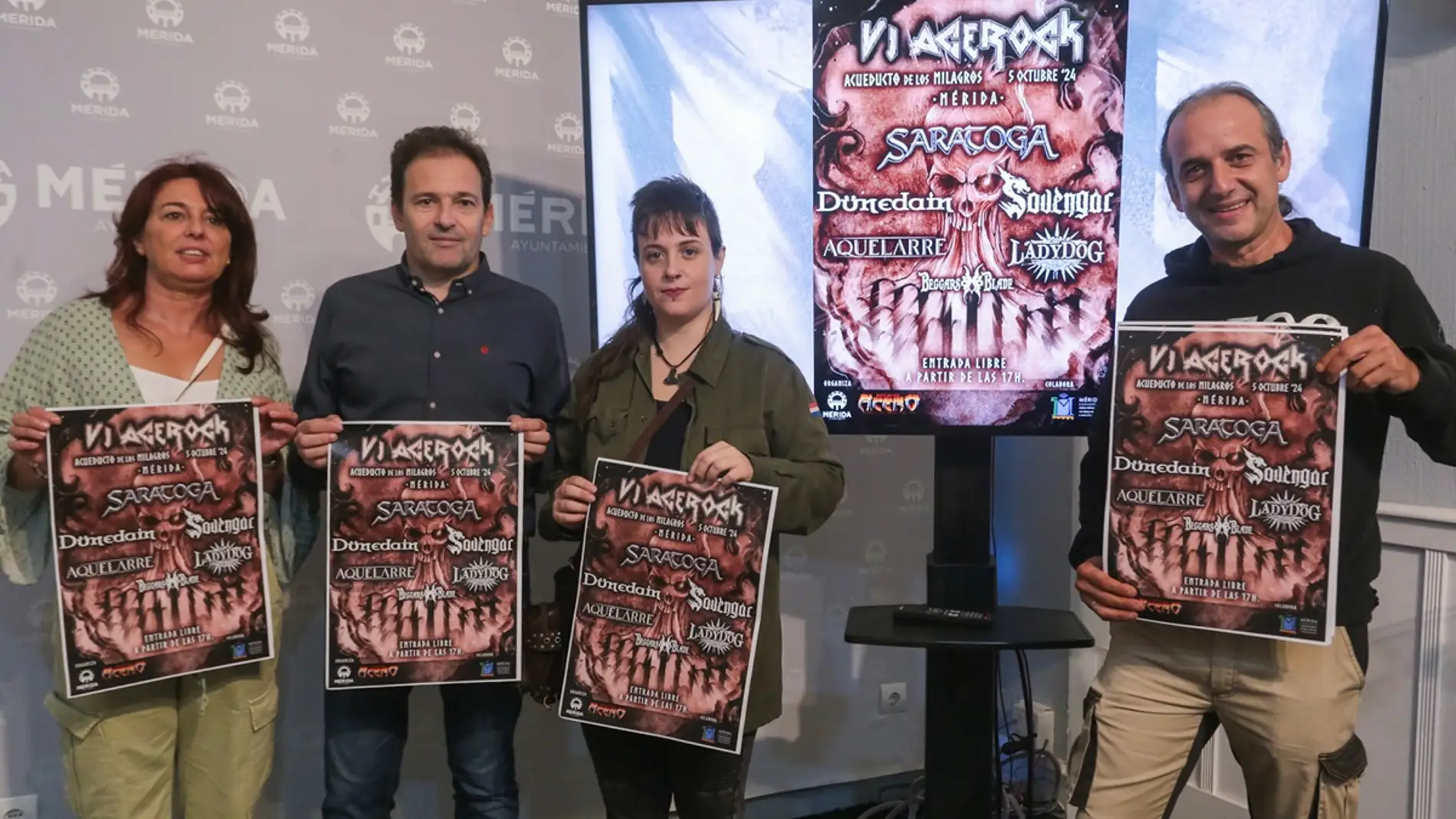 Saratoga encabeza el VI Festival Acerock el 5 de octubre en el acueducto de Los Milagros de Mérida Saratoga encabeza el VI Festival Acerock el 5 de octubre en el acueducto de Los Milagros de Mérida